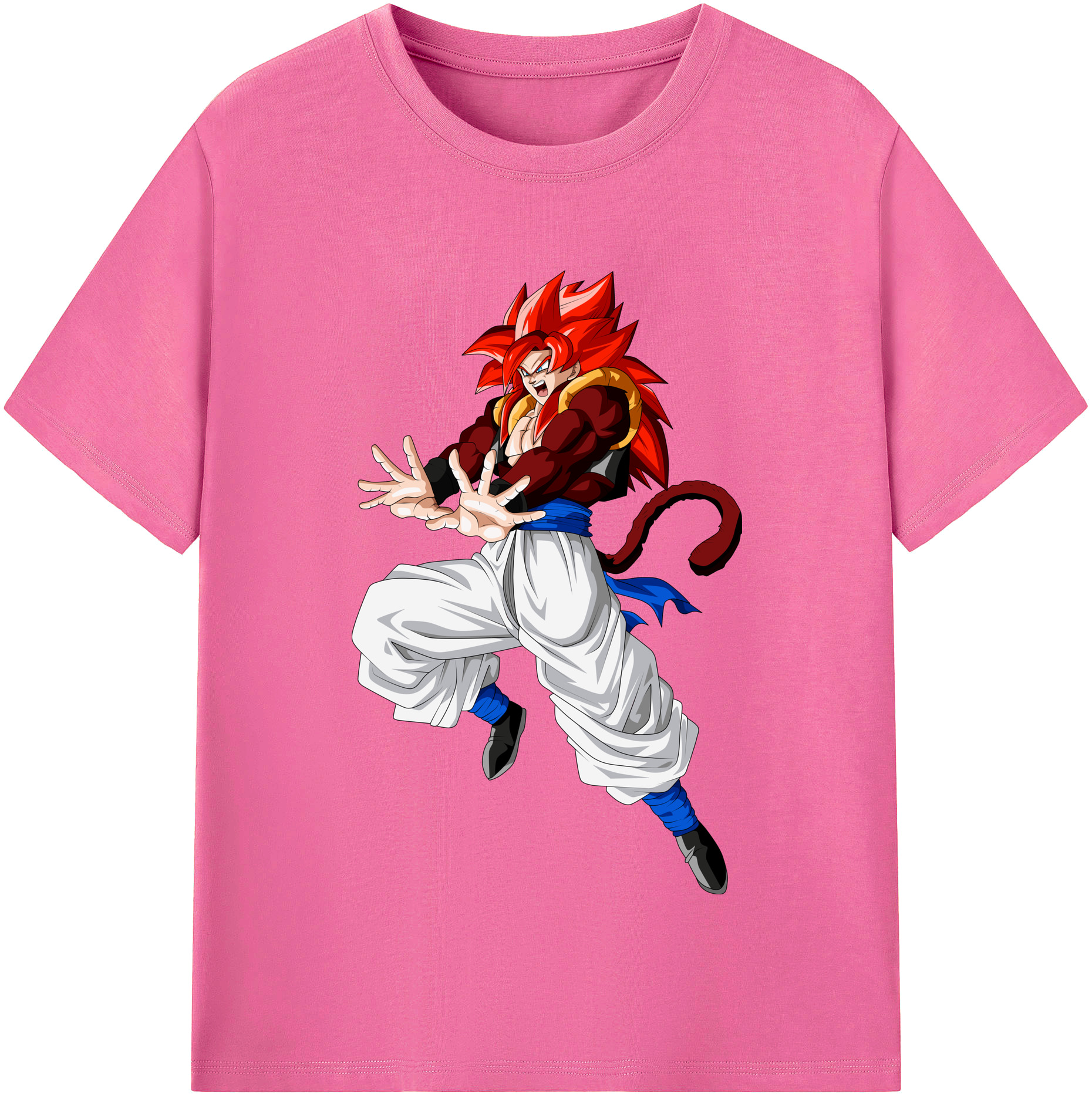 （画像用） ドラゴンボール 孫悟空（そん ごくう）Son Goku カカロット DRAGON BALL Kakarotto レディースカジュアルプリントTシャツ（綿100％）